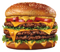 Triple Cheeseburger Sticker Premium Vinyl Sticker