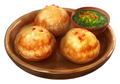 Radhaballavi with Aloo Sabzi Sticker Premium Vinyl Sticker