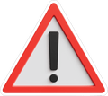 TRIANGULAR WARNING STICKER Premium Vinyl Sticker