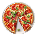 Tomato and Basil Pizza Sticker Premium Vinyl Sticker