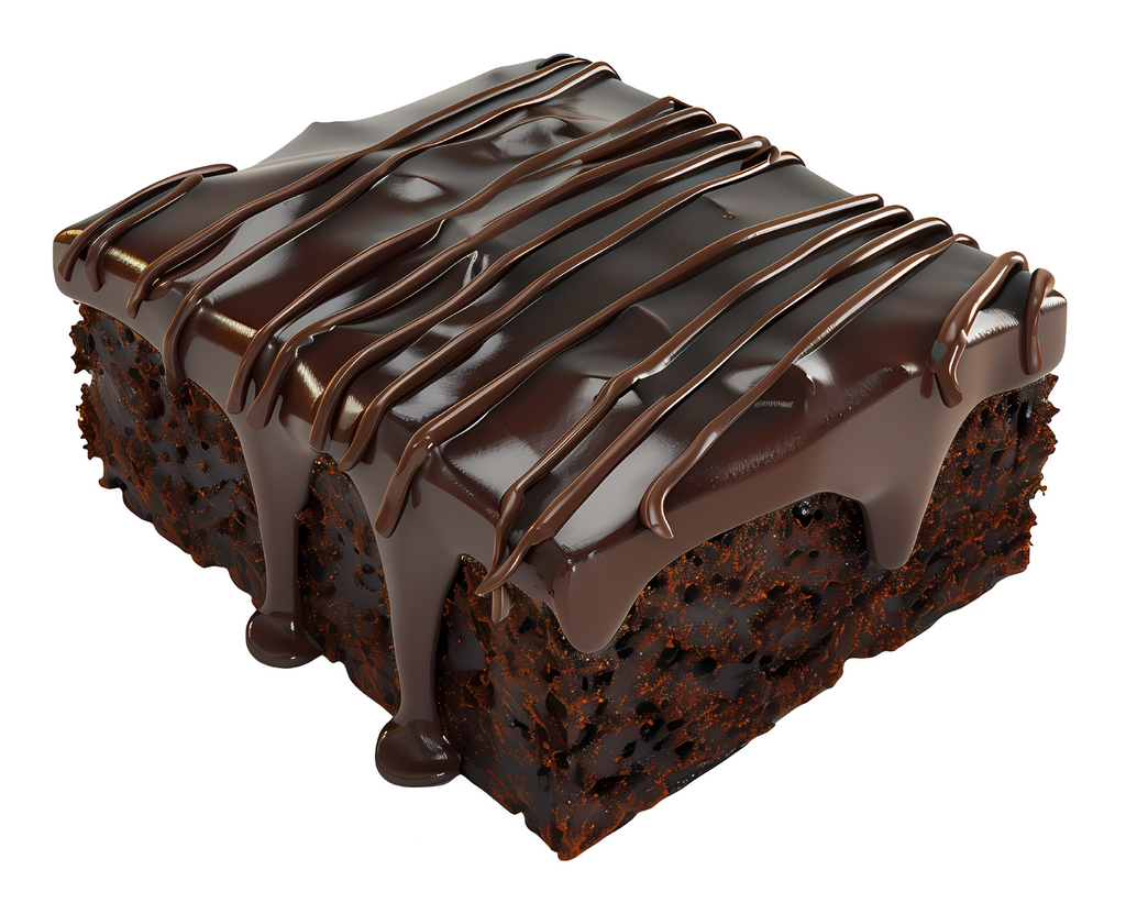 Chocolate Fudge Brownie Sticker Premium Vinyl Sticker