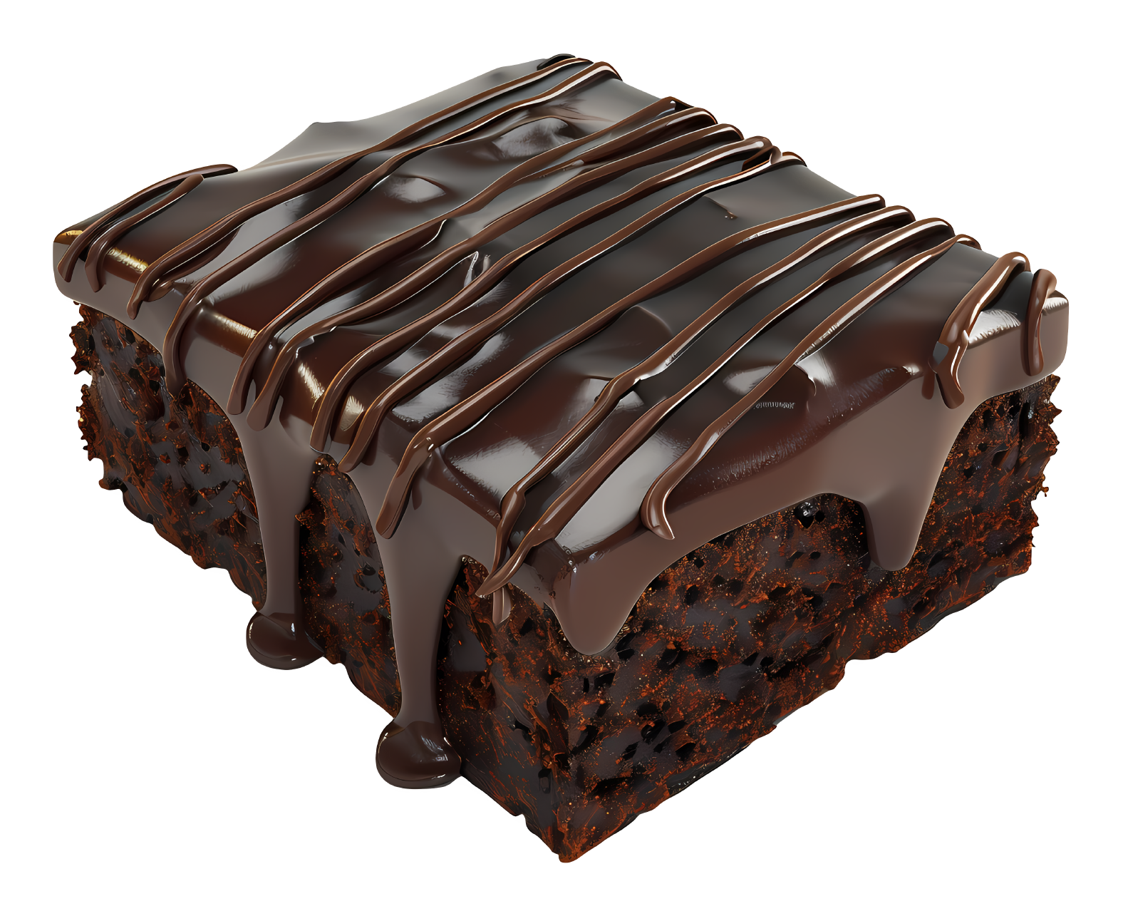 Chocolate Fudge Brownie Sticker Premium Vinyl Sticker