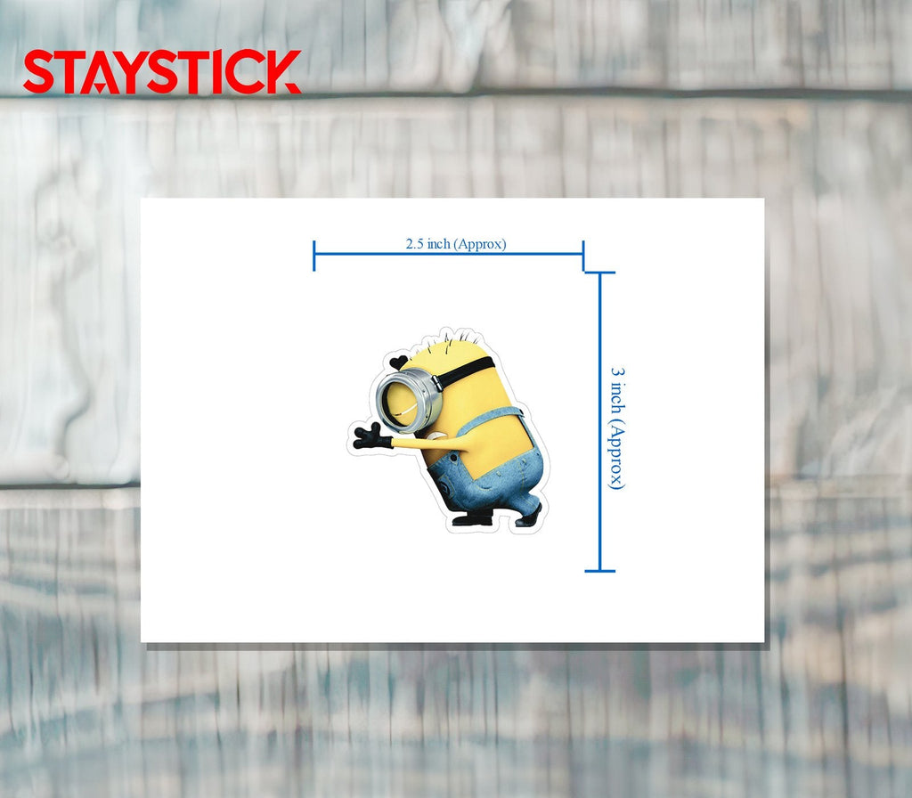Despicable Me Minion Dab Sticker Premium Vinyl Sticker