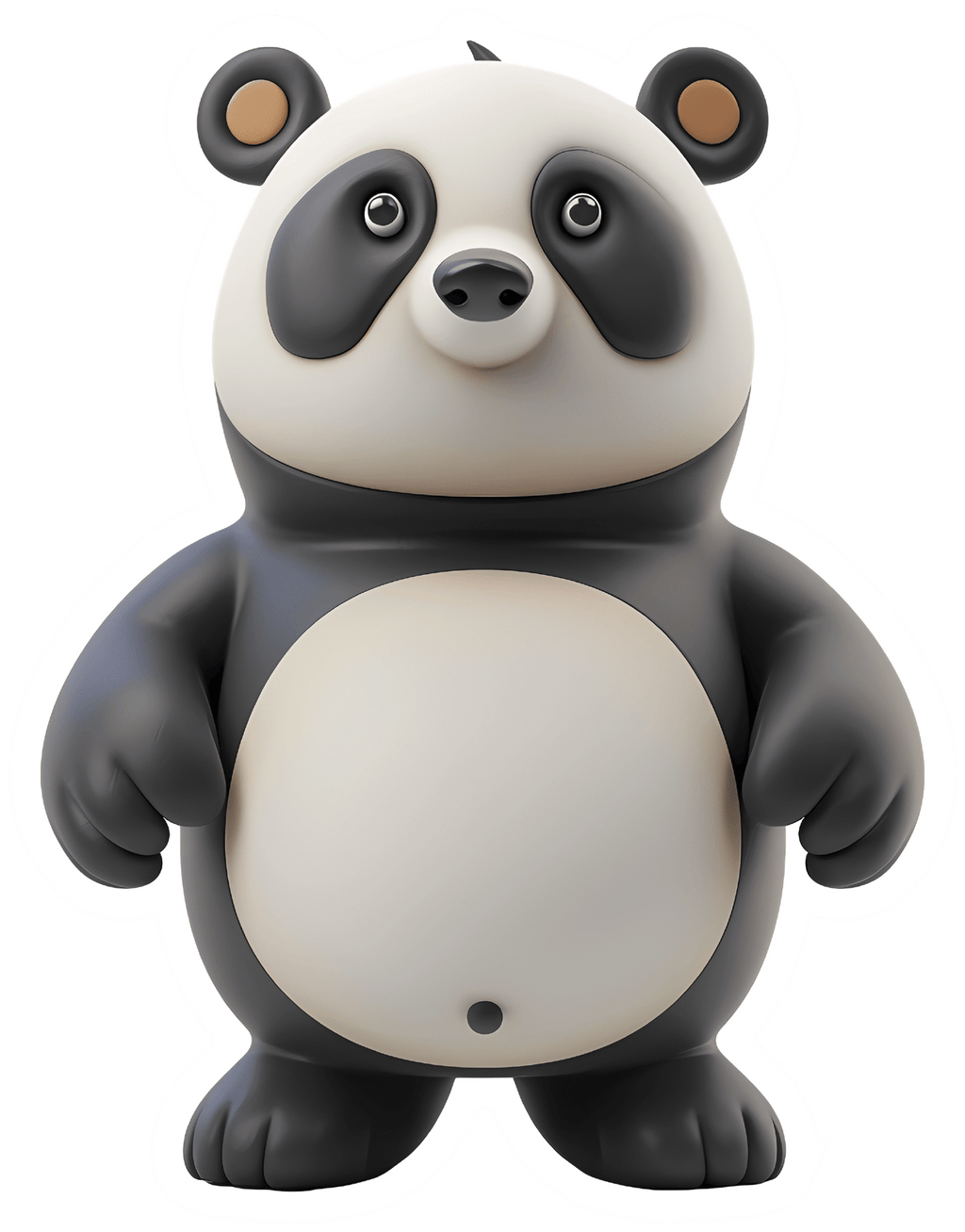 Cute 3D Panda Bear Sticker Premium Vinyl Sticker