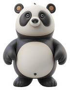 Cute 3D Panda Bear Sticker Premium Vinyl Sticker