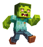Minecraft Zombie Sticker Premium Vinyl Sticker