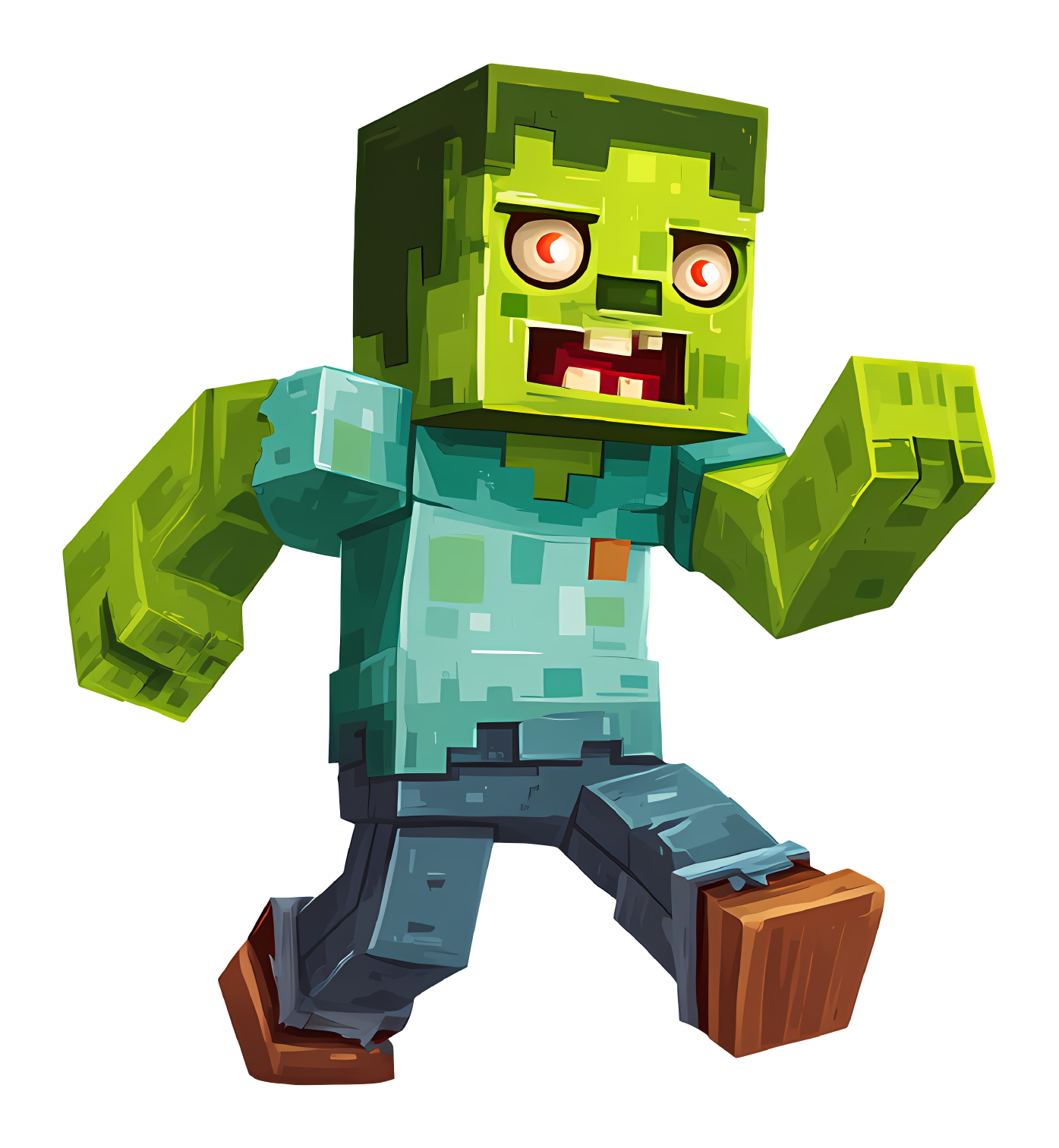 Minecraft Zombie Sticker Premium Vinyl Sticker