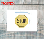 STOP SIGN STICKER Safety Sticker