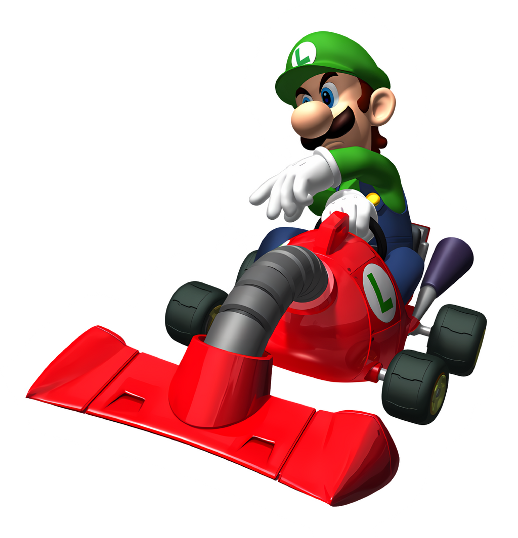 Luigi Kart Racing Sticker Premium Vinyl Sticker