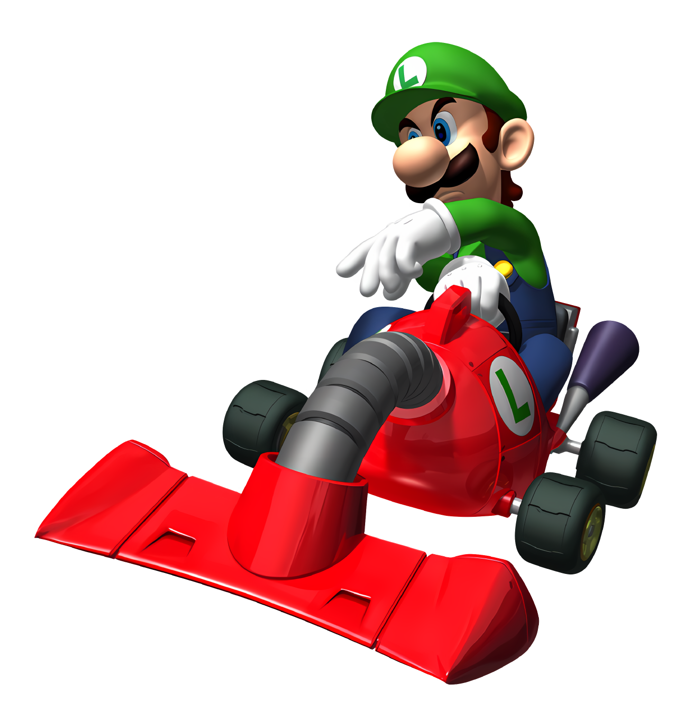 Luigi Kart Racing Sticker Premium Vinyl Sticker