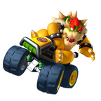 Bowser Mario Kart Sticker Premium Vinyl Sticker