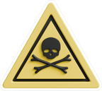 TRIANGULAR DANGER STICKER Premium Vinyl Sticker