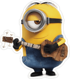 Minion with Guitar Sticker Premium Vinyl Sticker