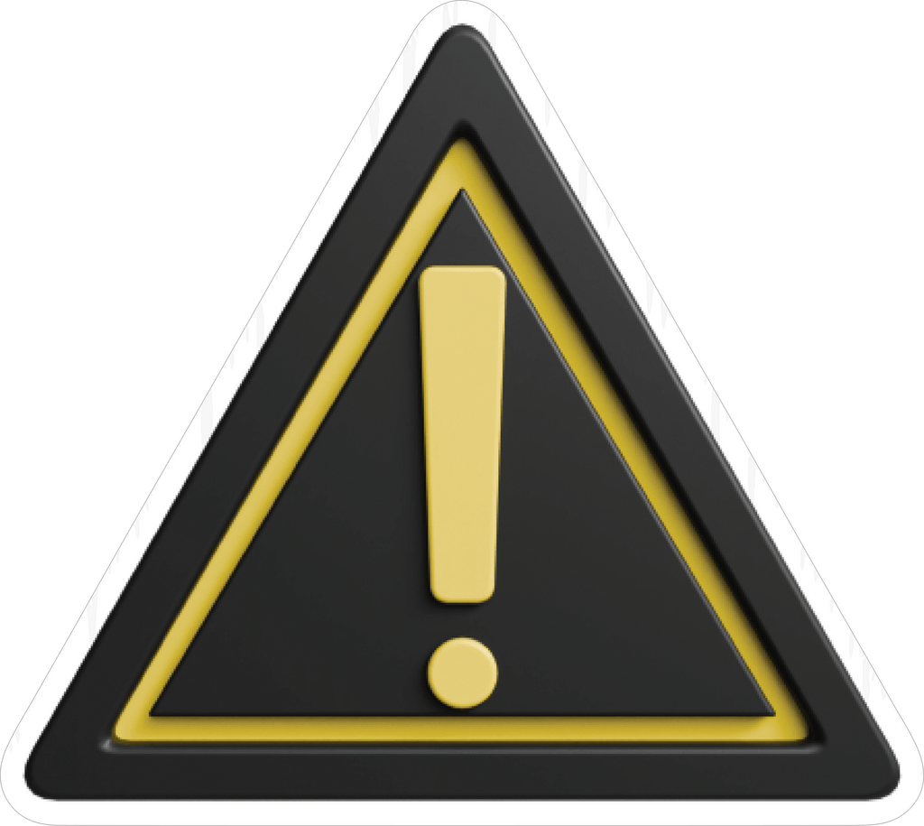 TRIANGULAR WARNING STICKER Safety Sticker