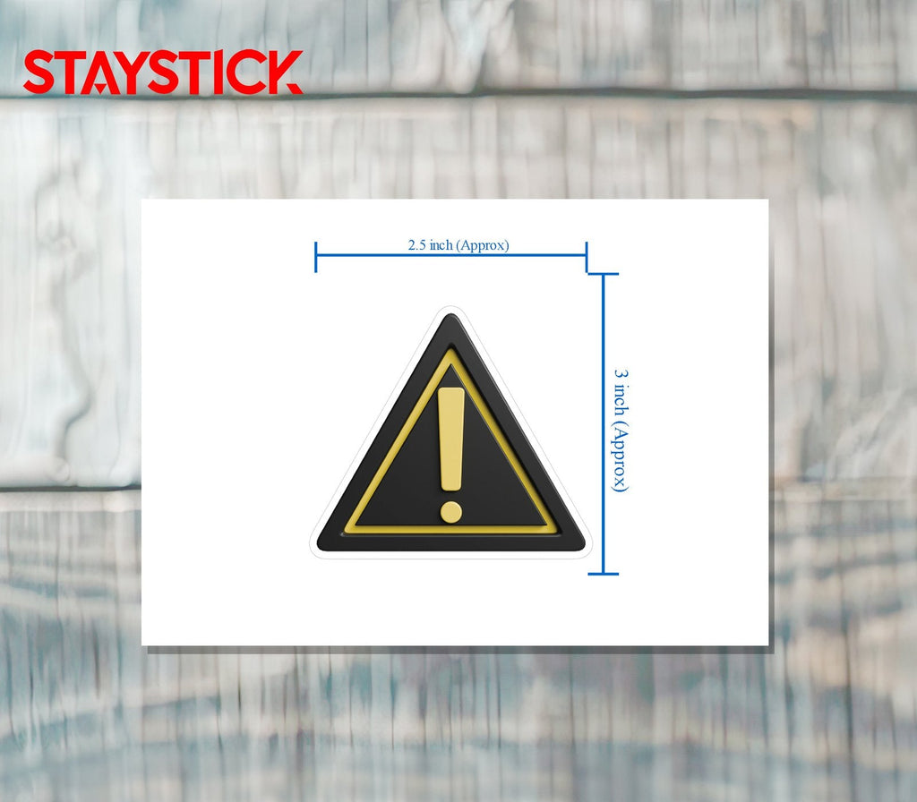 TRIANGULAR WARNING STICKER Safety Sticker