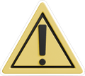 TRIANGULAR WARNING STICKER Safety Sticker