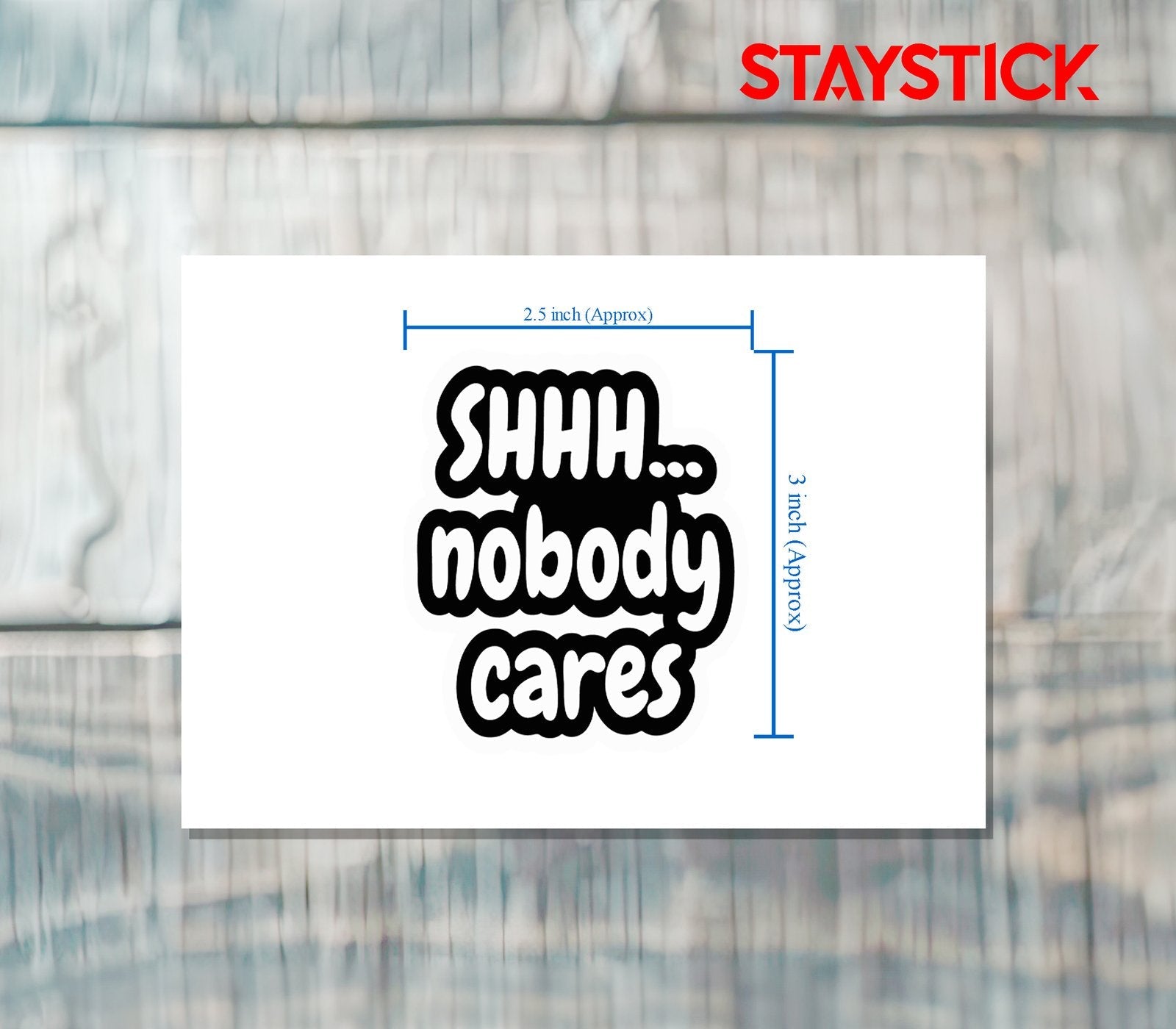 COLD REALITY STICKER Metalized Sticker
