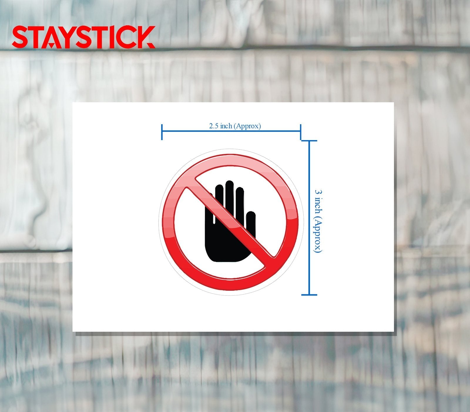DIAGONAL STICKER Premium Vinyl Sticker