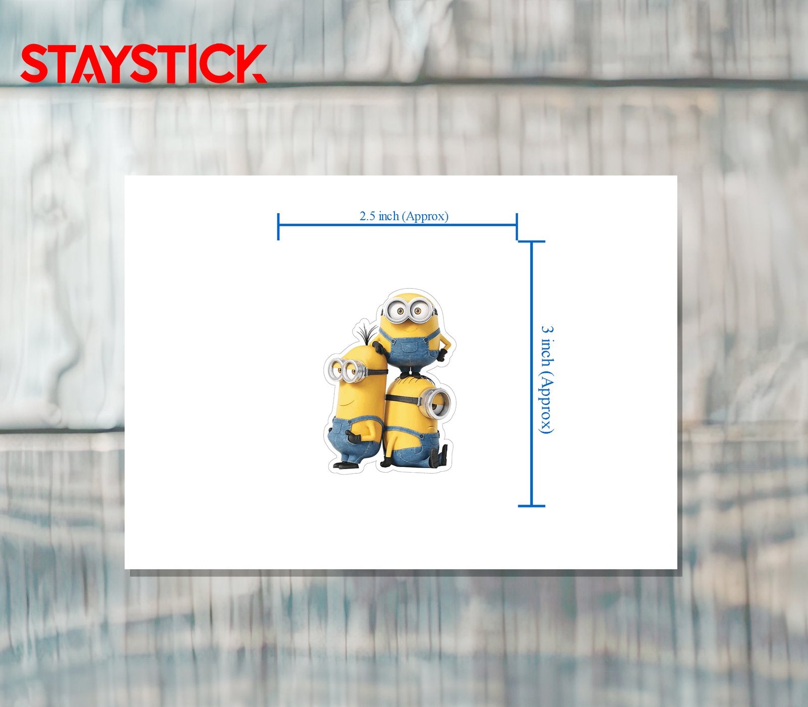 Minions Stack Sticker Premium Vinyl Sticker