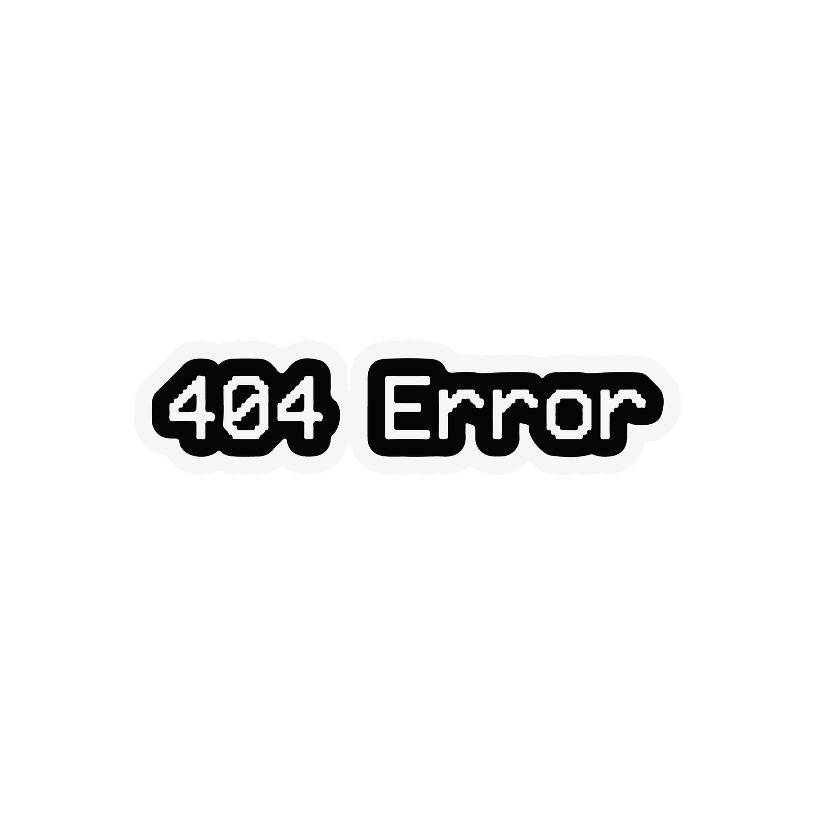 404 ERROR STICKER Premium Vinyl Sticker