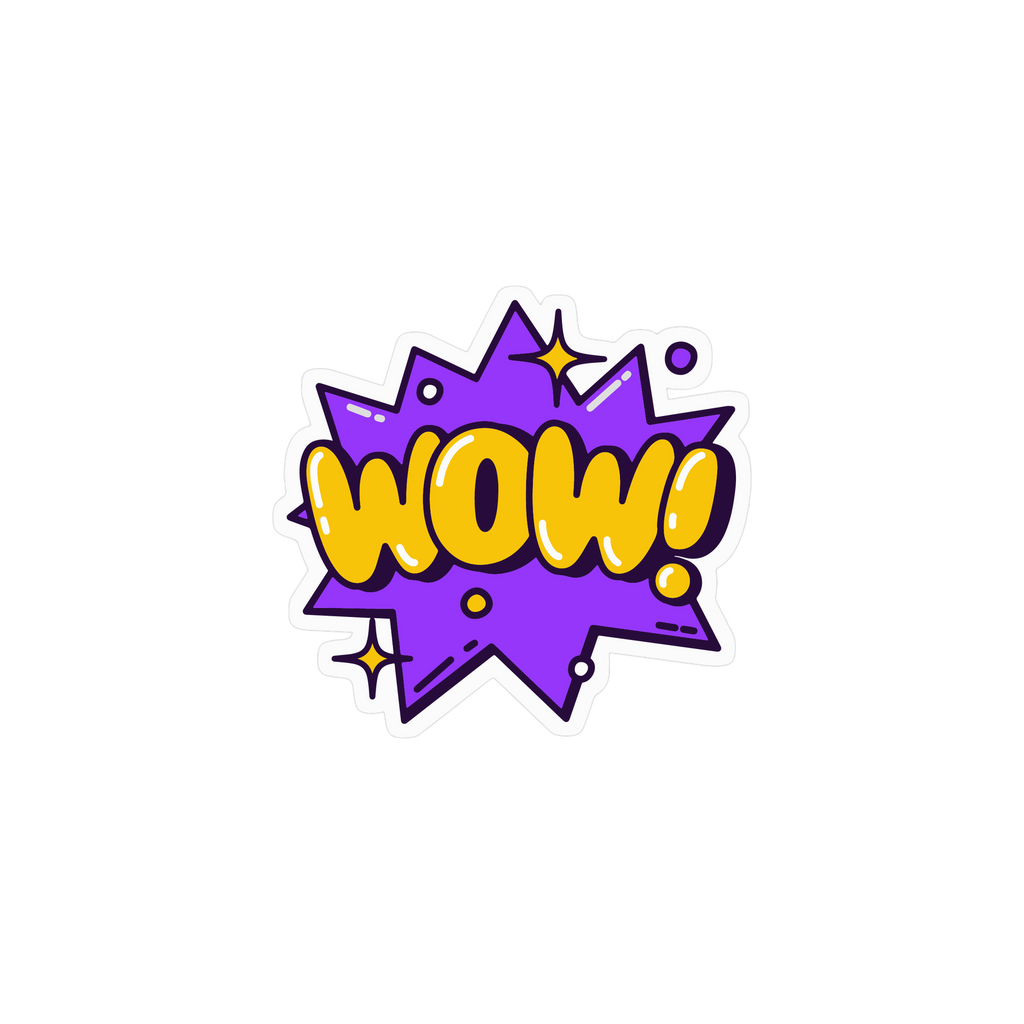 WOW STICKER Metalized Sticker