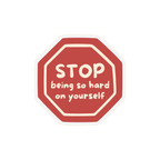 STOP STICKER Metalized Sticker