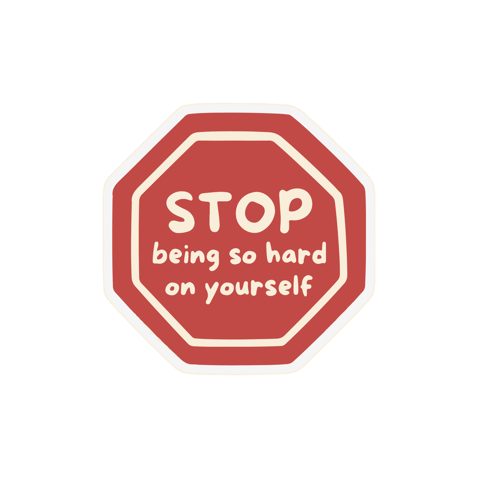 STOP STICKER Metalized Sticker