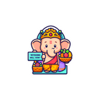 Baby Ganesh Sticker Premium Vinyl Sticker