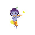 Little Krishna Sticker Premium Vinyl Sticker