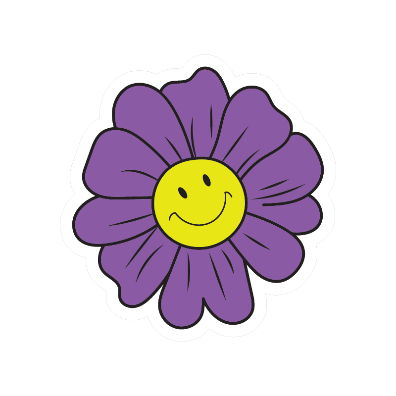FLOWER STICKER Premium Vinyl Sticker
