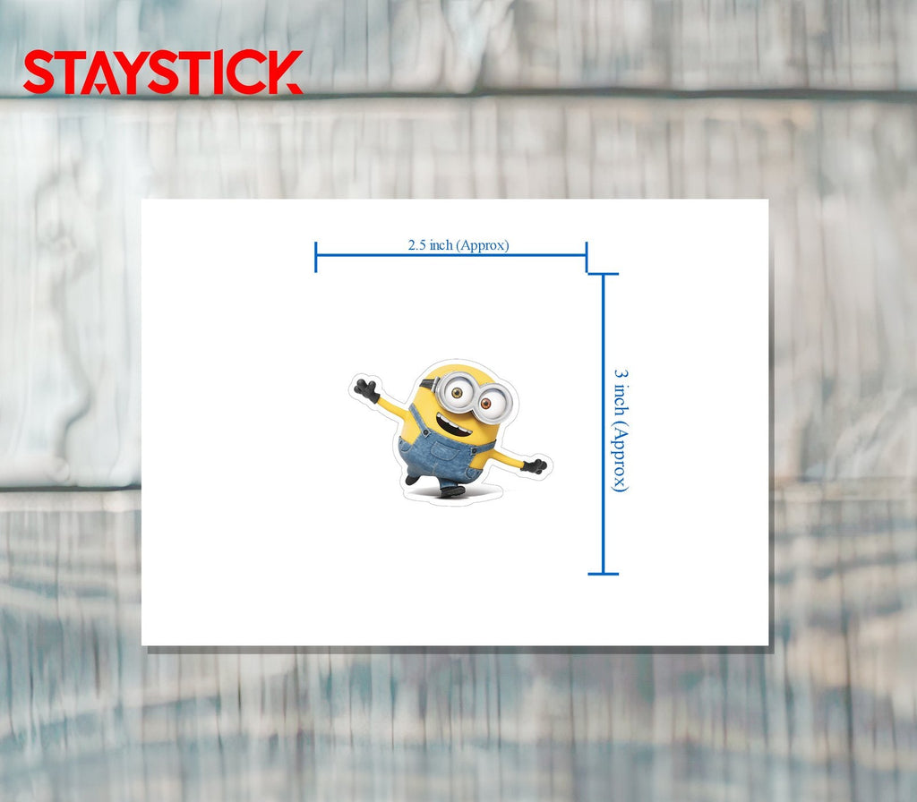 Happy Minion Sticker Premium Vinyl Sticker