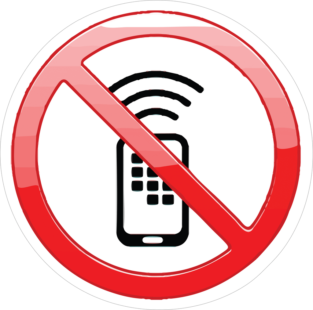 NO PHONE ALLOW  STICKER Premium Vinyl Sticker