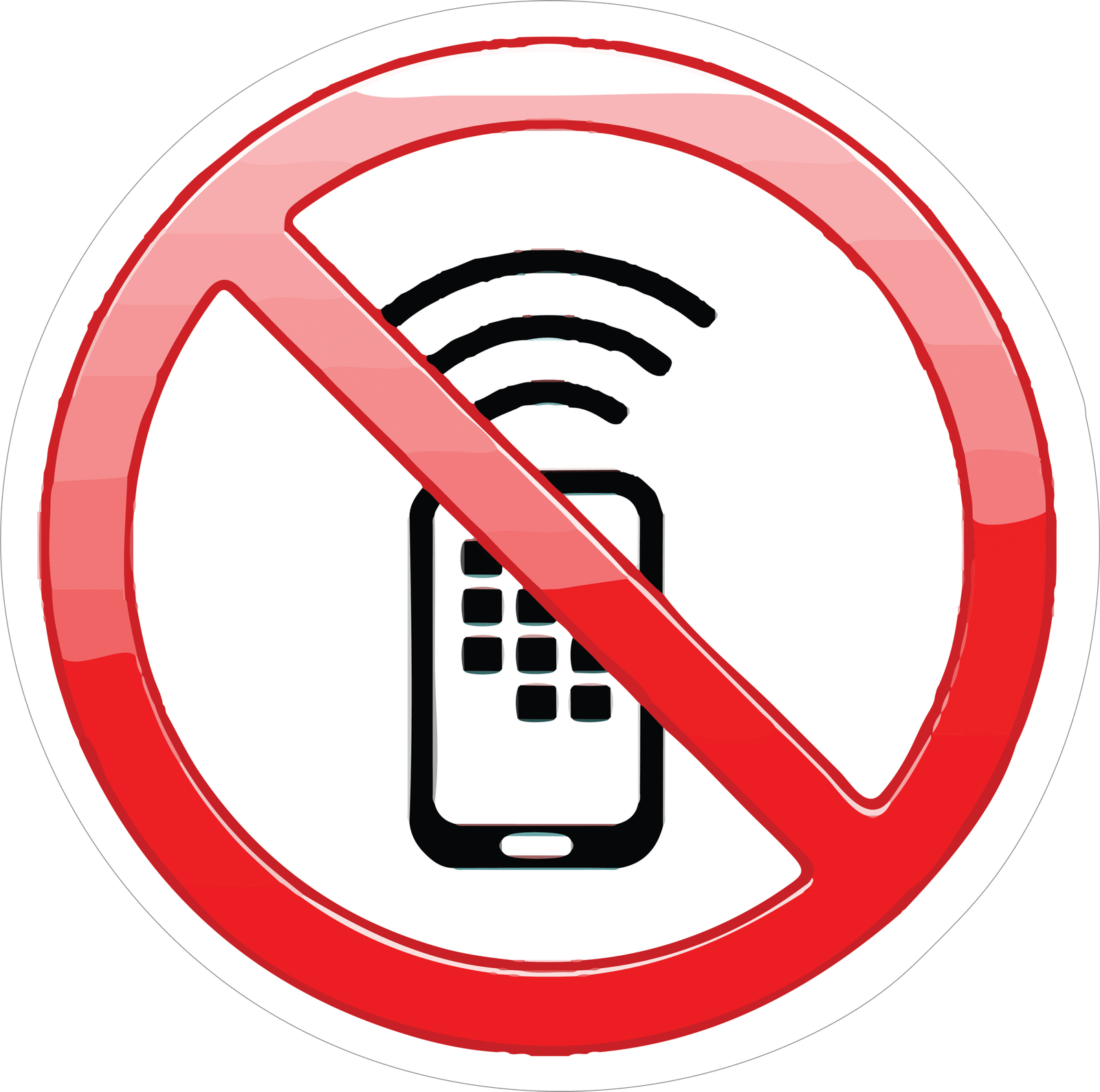 NO PHONE ALLOW  STICKER Premium Vinyl Sticker