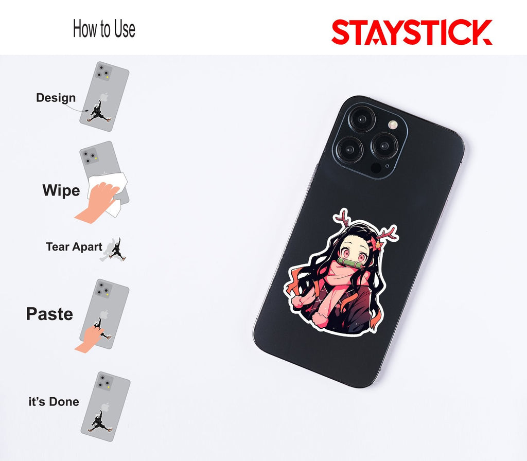 Nezuko Cartoon Sticker Premium Vinyl Sticker