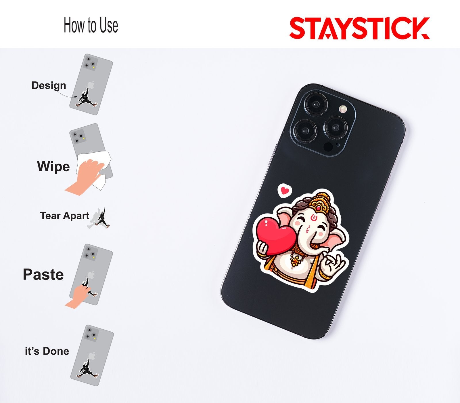 Baby Ganesha Sticker Premium Vinyl Sticker