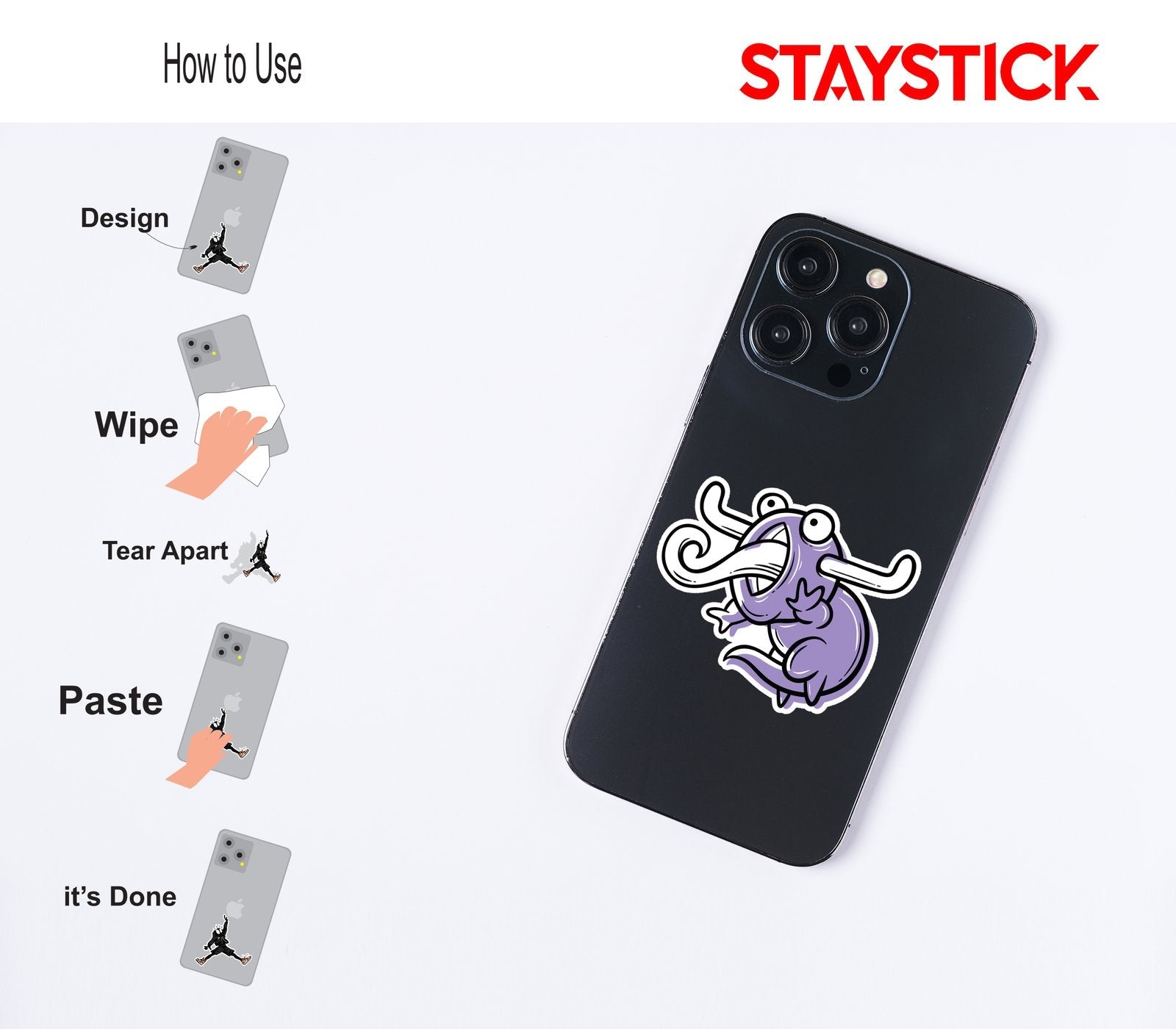 funny cartoon sticker Premium Vinyl Sticker