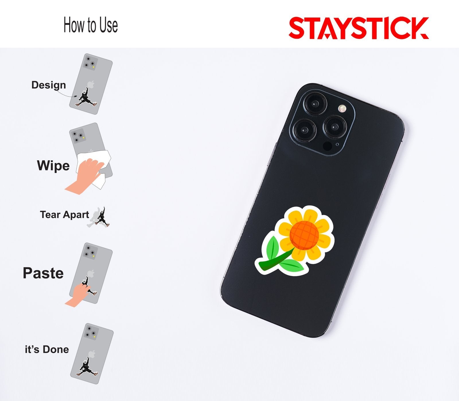 FLOWER STICKER Premium Vinyl Sticker