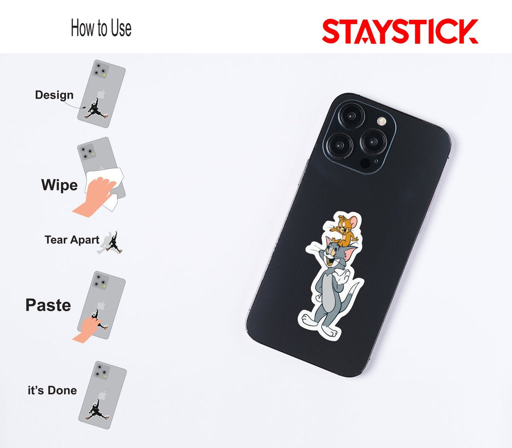 TOM & JERRY STICKER Premium Vinyl Sticker