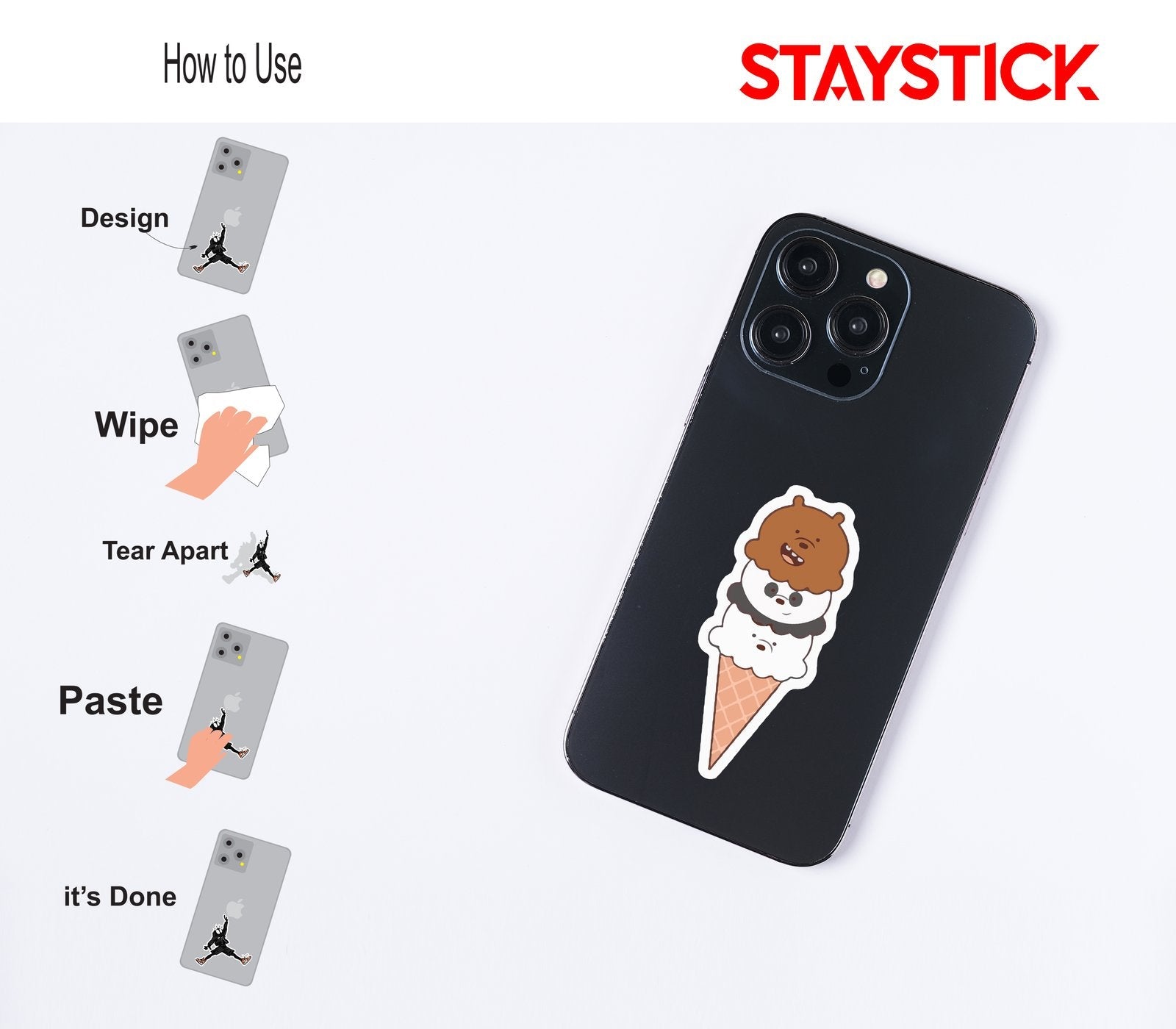 ICE CREAM STICKER Premium Vinyl Sticker