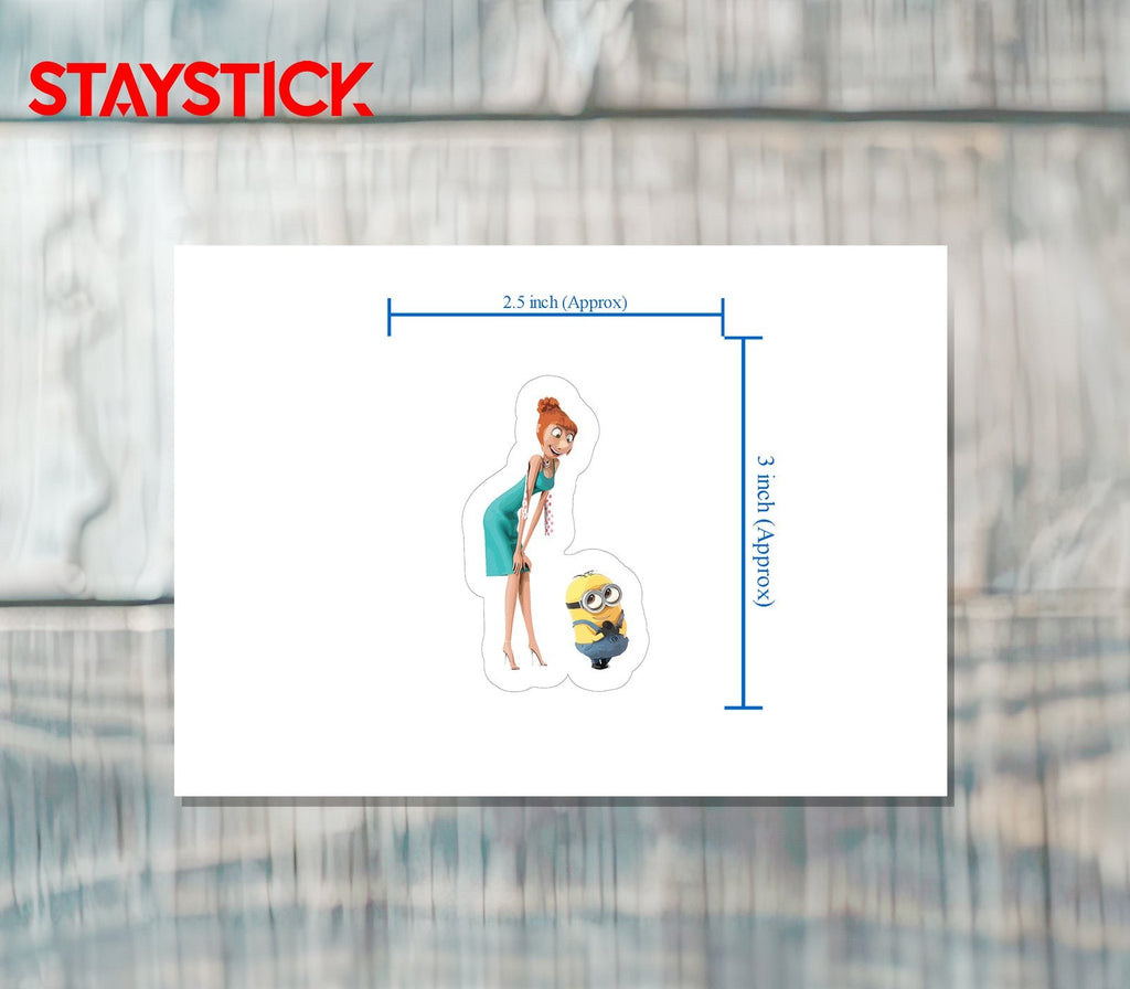 Scarlett Overkill and Minion Sticker Premium Vinyl Sticker