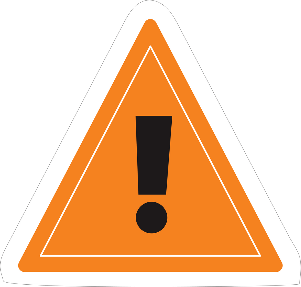 SAFETY WARNING STICKER Premium Vinyl Sticker