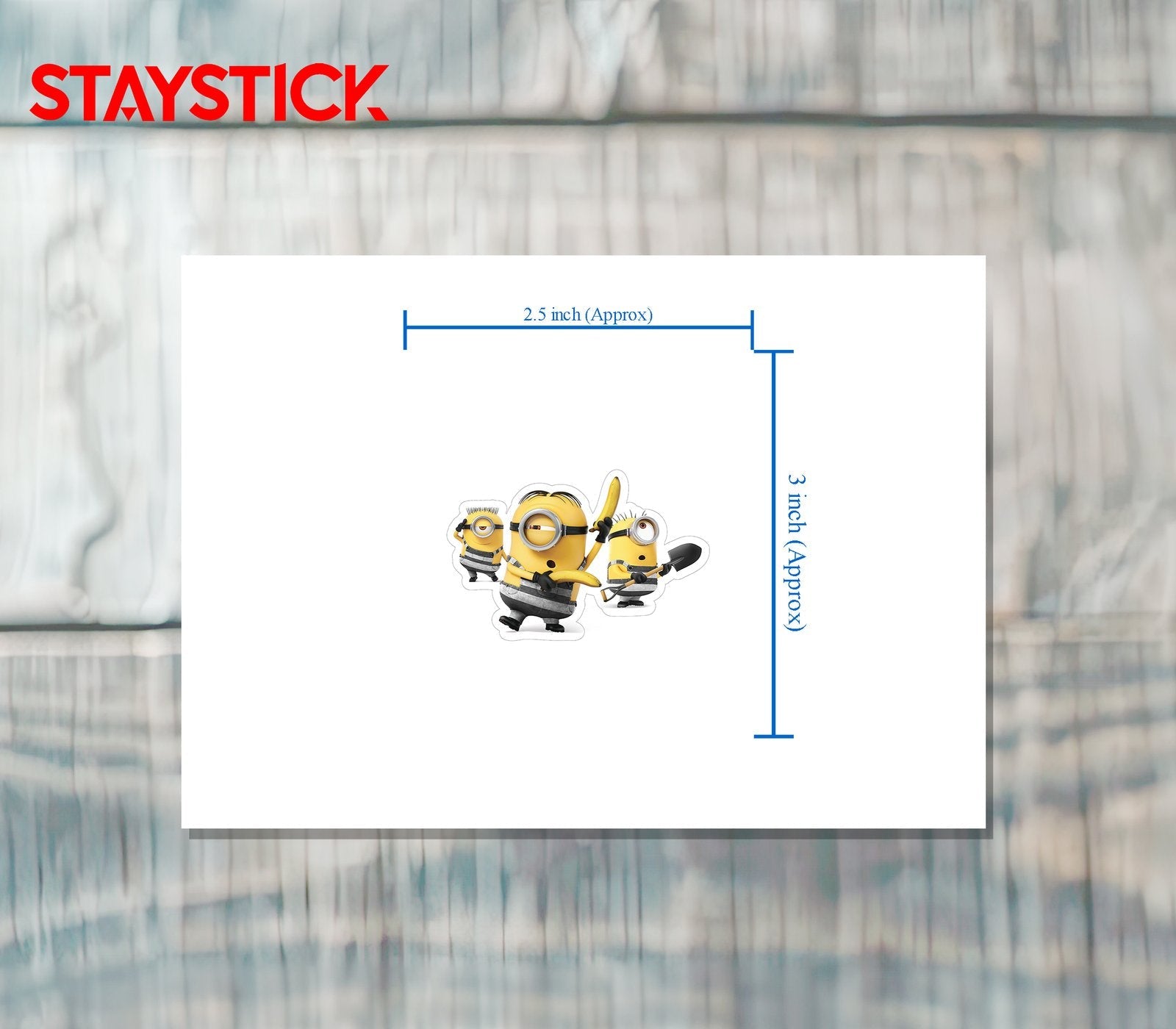 Minions Jailbreak Banana Sticker Premium Vinyl Sticker