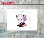 BUTTERFLY HAIR STICKER Premium Vinyl Sticker