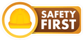 SAFETY FIRST STICKER Safety Sticker
