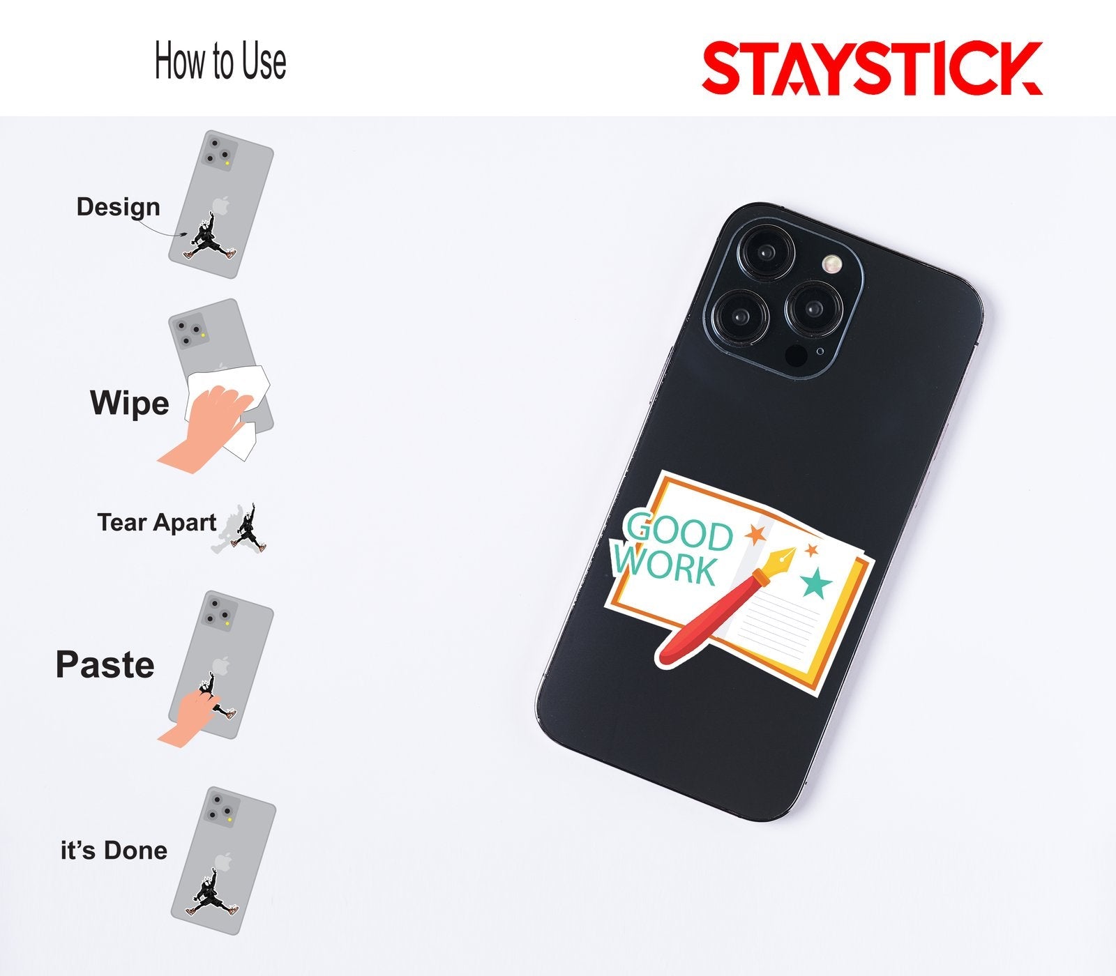 GOOD WORK STICKER Premium Vinyl Sticker