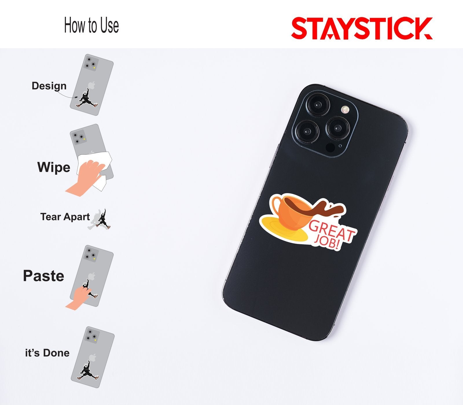 great job sticker Premium Vinyl Sticker