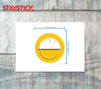 WHITE HAT STICKER Premium Vinyl Sticker