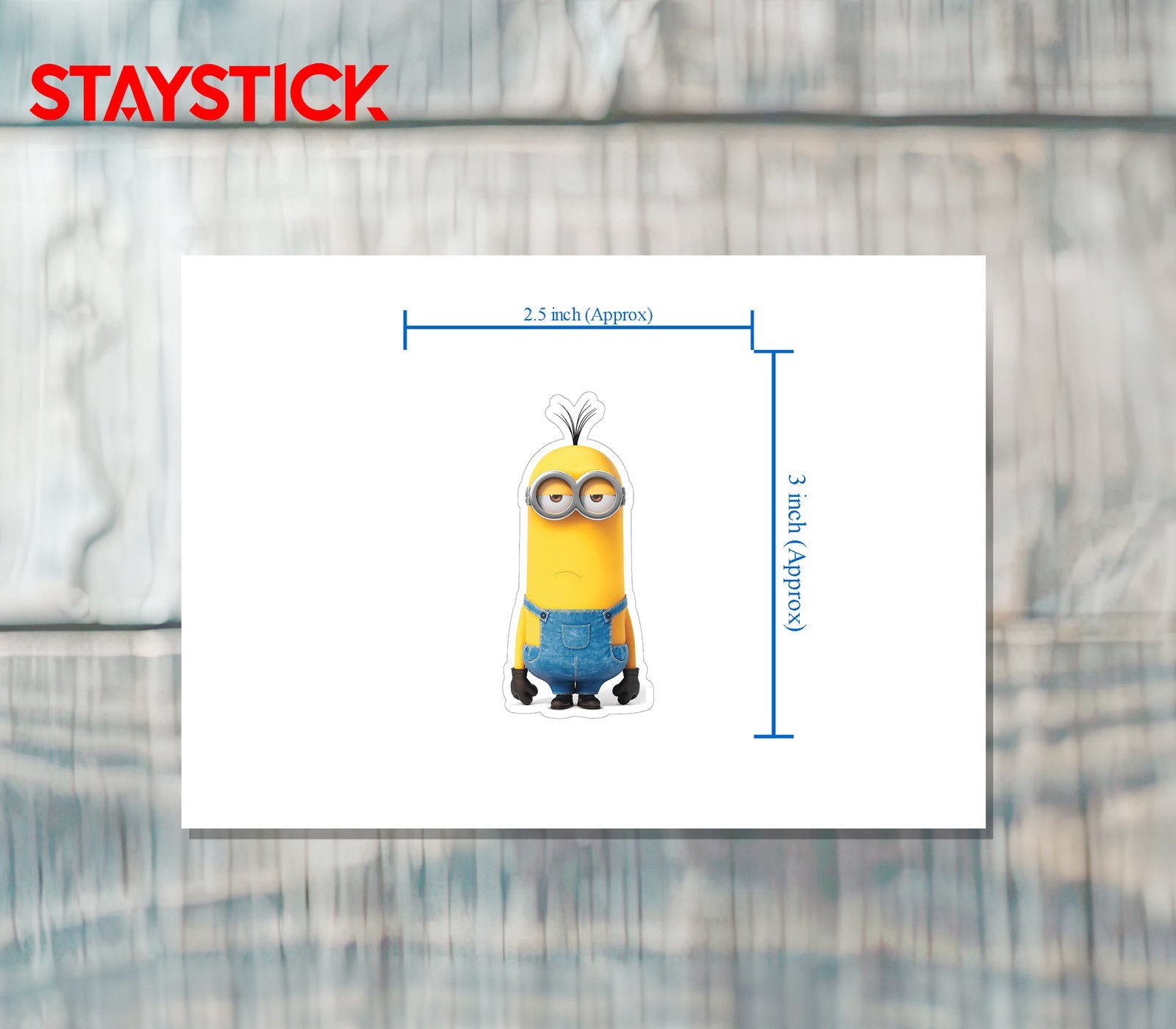 Grumpy Minion Sticker Premium Vinyl Sticker