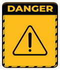 DANGER SIGN STICKER Safety Sticker