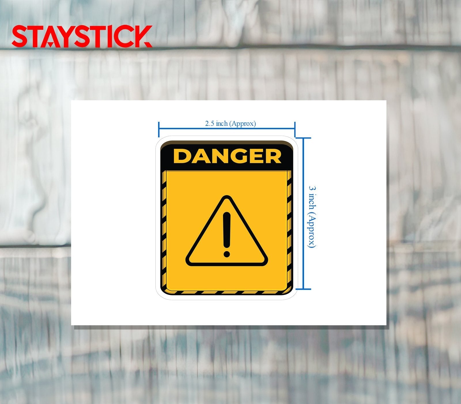 DANGER SIGN STICKER Safety Sticker